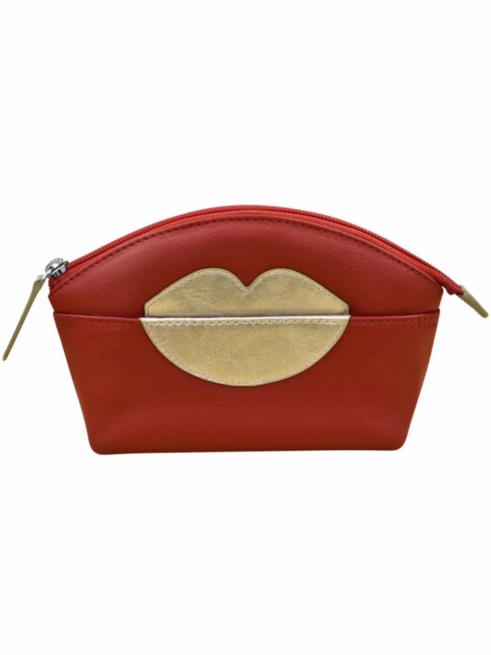 ili New York Hot Lips Cosmetic Case – Red/Gold